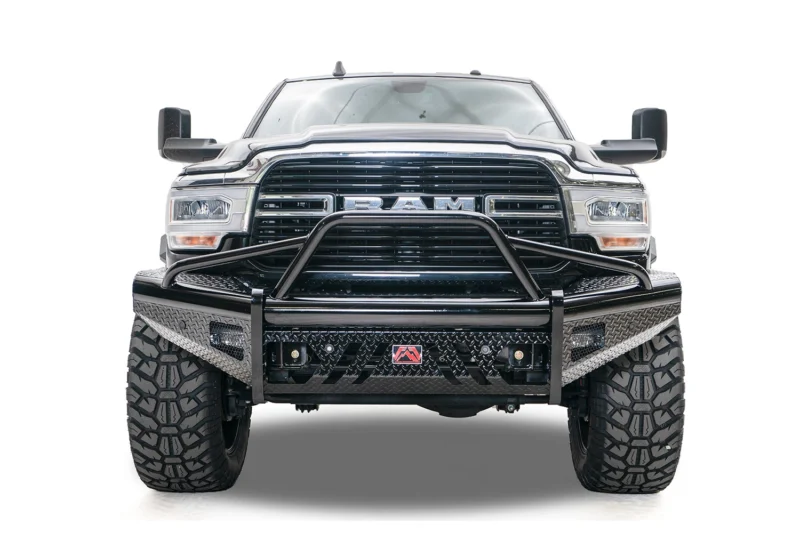 Fab Fours DR19-S4462-1 - Black Steel Front Bumpers
