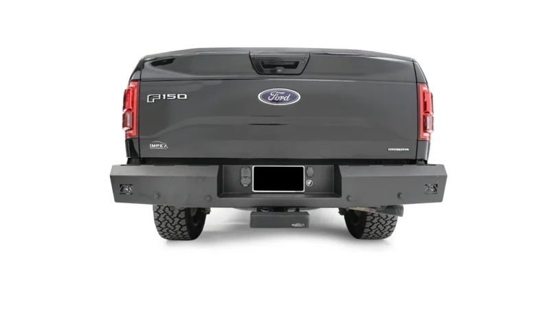 Fab Fours FF15-RT3250-1 - Red Steel Rear Bumpers