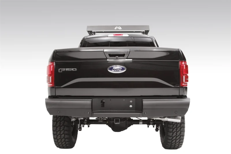 Fab Fours FF15-U3250-1 - Black Steel Elite Rear Bumpers