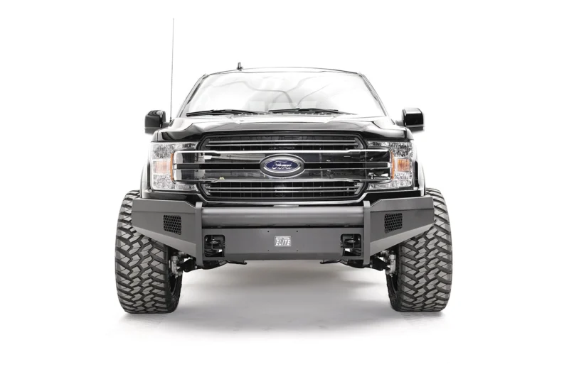 Fab Fours FF18-R4561-1 - Black Steel Elite Front Bumpers