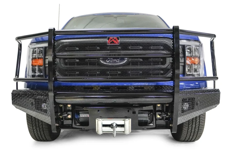 Fab Fours FF21-K5060-1 - Black Steel Front Bumpers