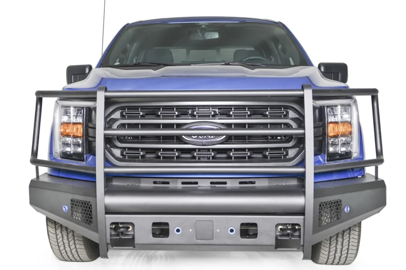 Fab Fours FF21-R5060-1 - Black Steel Elite Front Bumpers