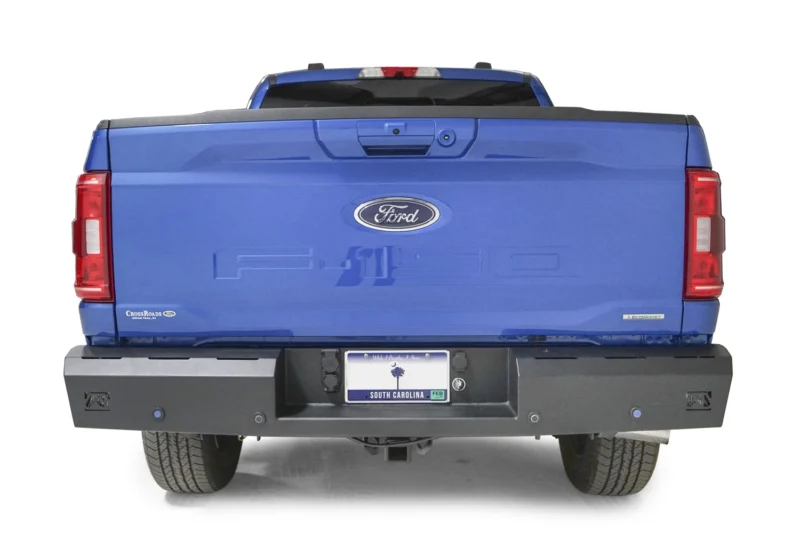 Fab Fours FF21-RT5150-1 - Red Steel Rear Bumpers