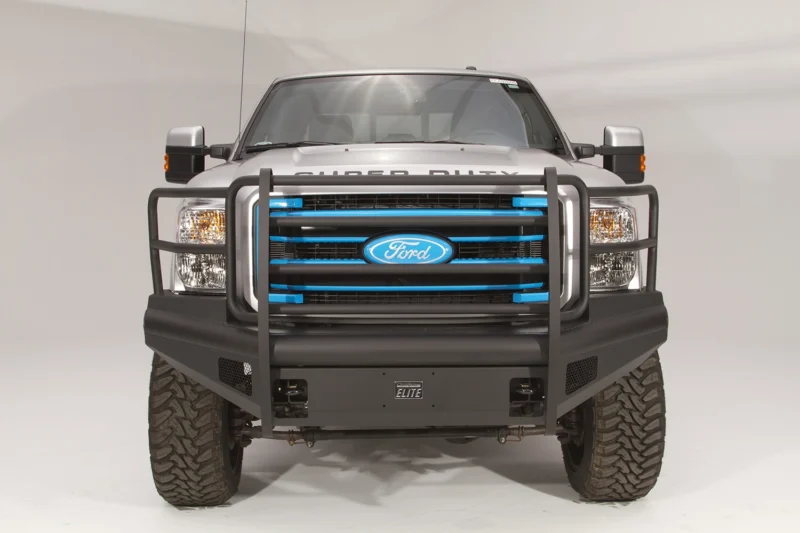 Fab Fours FS08-Q1960-1 - Black Steel Elite Front Bumpers