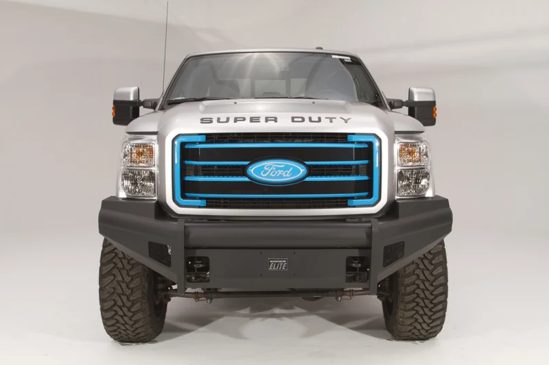 Fab Fours FS08-Q1961-1 - Black Steel Elite Front Bumpers