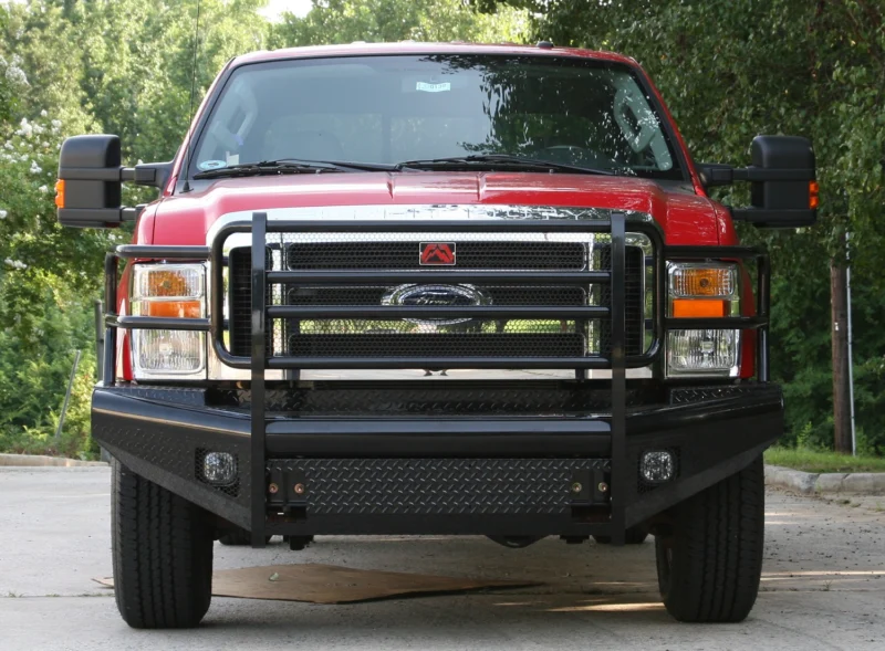 Fab Fours FS08-S1960-1 - Black Steel Front Bumpers