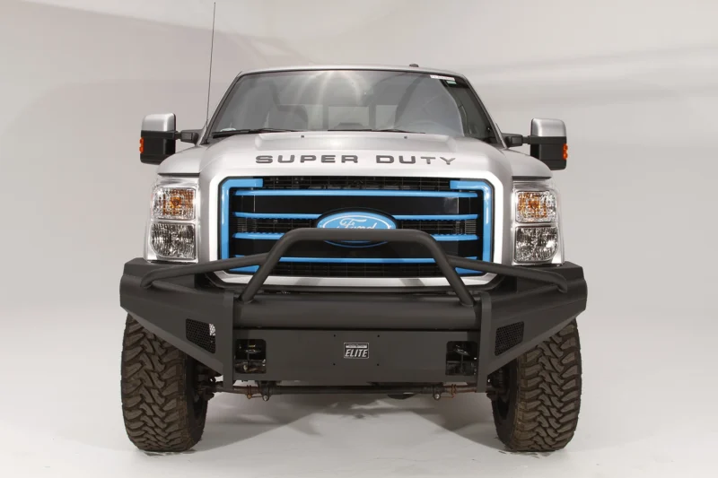 Fab Fours FS11-Q2562-1 - Black Steel Elite Front Bumpers