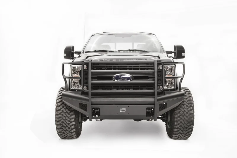 Fab Fours FS17-Q4160-1 - Black Steel Elite Front Bumpers