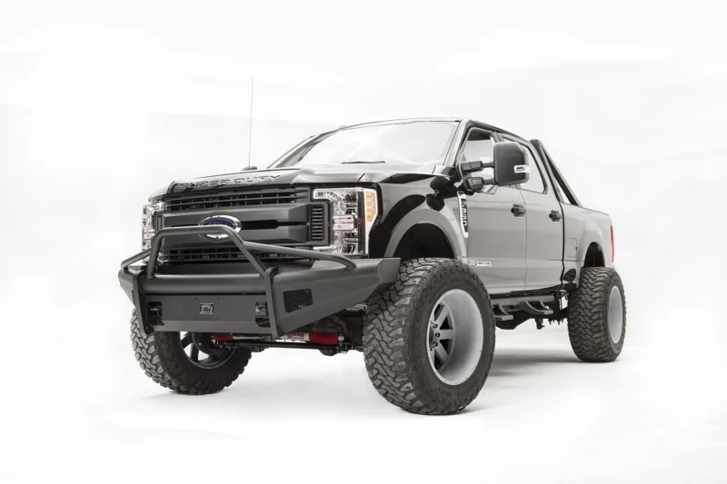Fab Fours FS17-Q4162-1 - Black Steel Elite Front Bumpers