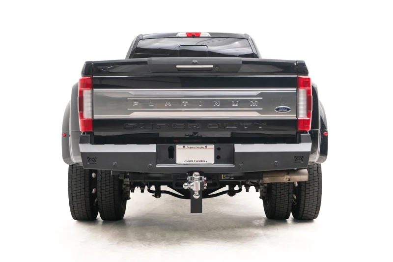 Fab Fours FS17-RT4150-1 - Red Steel Rear Bumpers