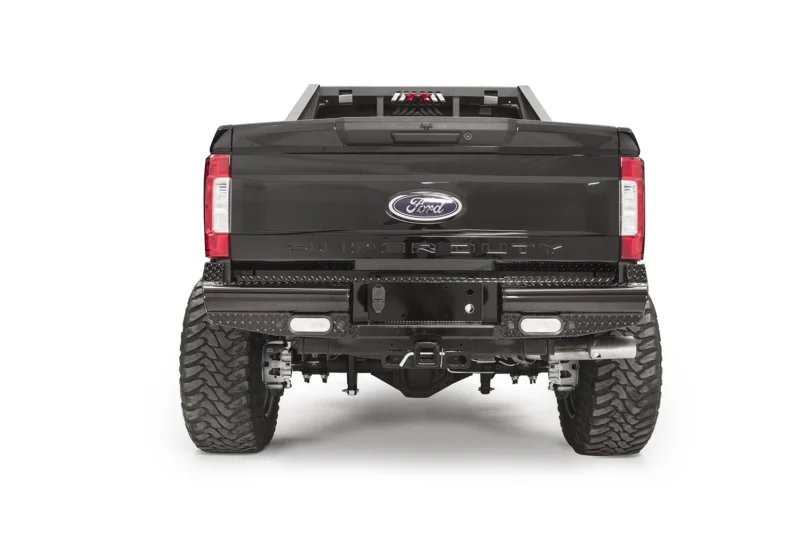 Fab Fours FS17-T4150-1 - Black Steel Rear Bumpers