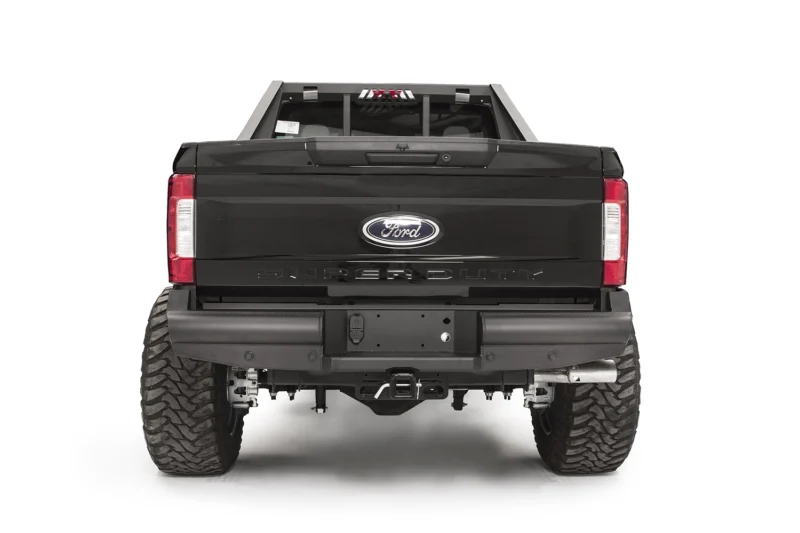 Fab Fours FS17-U4150-1 - Black Steel Elite Rear Bumpers