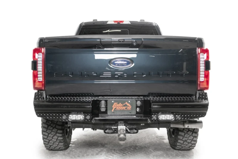Fab Fours FS23-T5950-1 - Black Steel Rear Bumpers