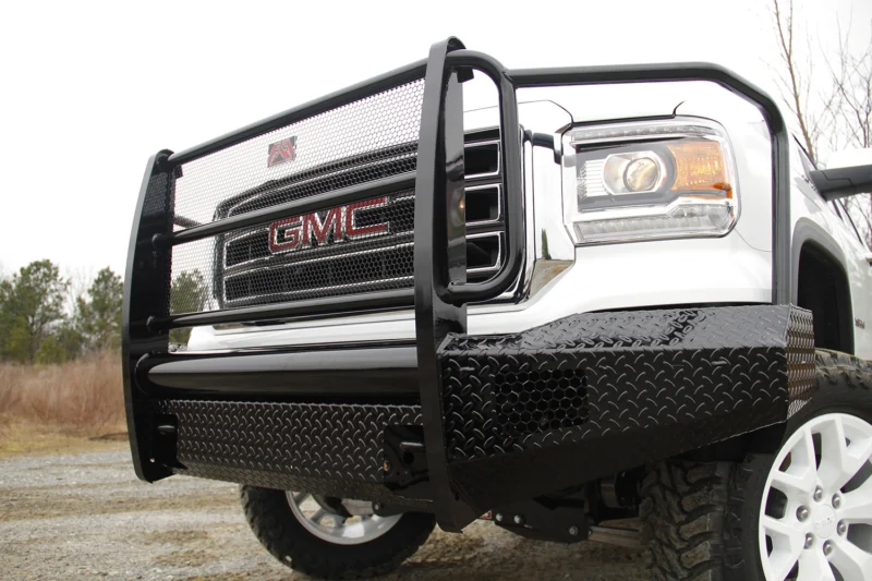 Fab Fours GM07-K2160-1 - Black Steel Front Bumpers