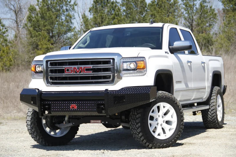 Fab Fours GM07-K2161-1 - Black Steel Front Bumpers