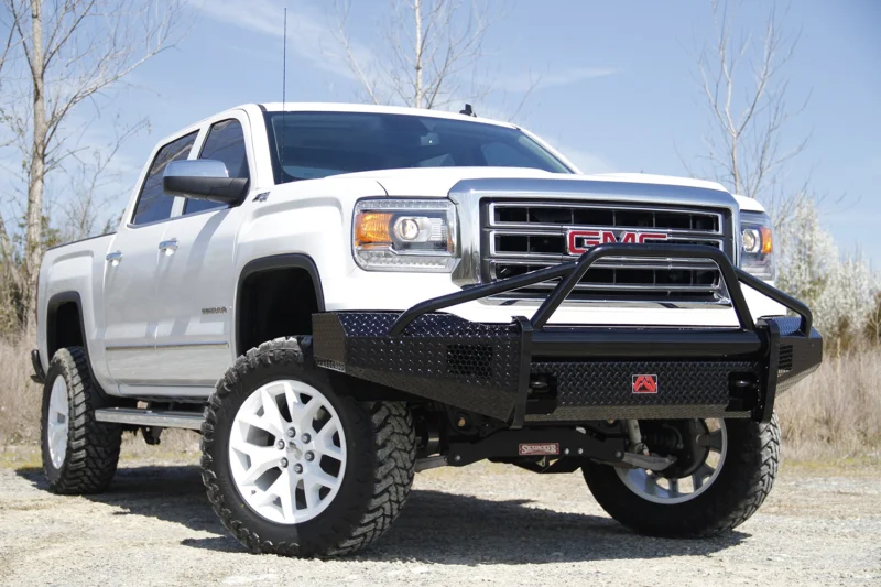 Fab Fours GM07-K2162-1 - Black Steel Front Bumpers