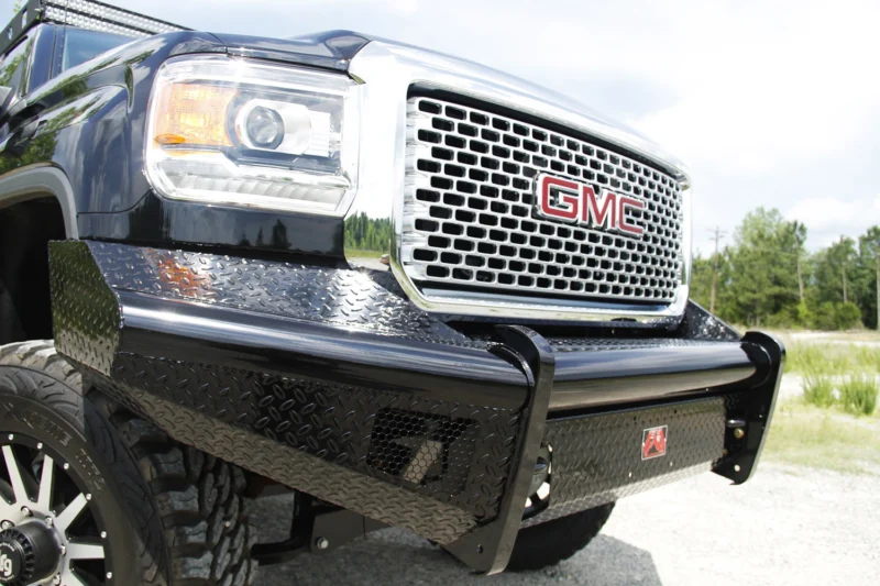 Fab Fours GM08-S2161-1 - Black Steel Front Bumpers