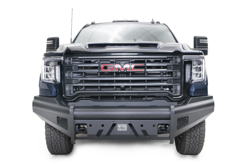 Fab Fours GM20-Q5061-1 - Black Steel Front Bumpers