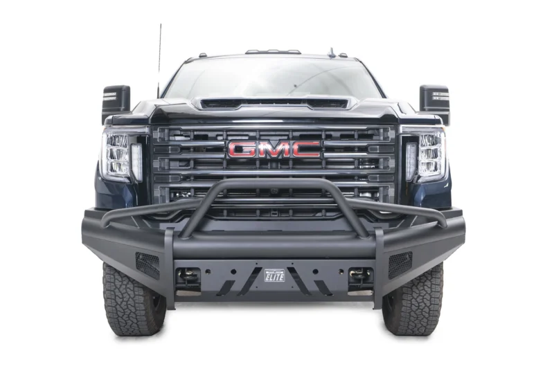 Fab Fours GM20-Q5062-1 - Black Steel Front Bumpers