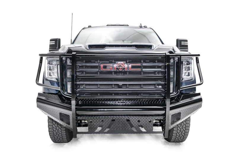 Fab Fours GM20-S5060-1 - Black Steel Elite Front Bumpers