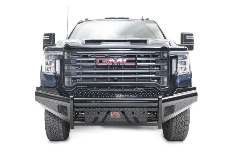 Fab Fours GM20-S5061-1 - Black Steel Elite Front Bumpers