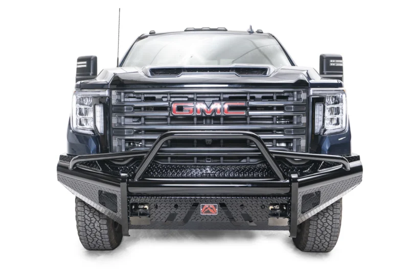 Fab Fours GM20-S5062-1 - Black Steel Elite Front Bumpers