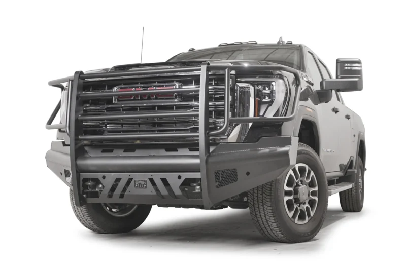 Fab Fours GM24-Q6260-1 - Black Steel Elite Front Bumpers
