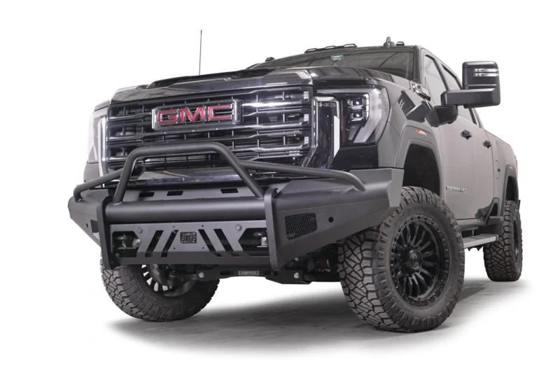 Fab Fours GM24-Q6262-1 - Black Steel Elite Front Bumpers