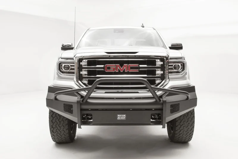 Fab Fours GS16-R3962-1 - Black Steel Elite Front Bumpers
