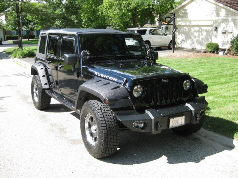Fab Fours JK07-B1851-1 - Stubby & Specialty Front Bumpers