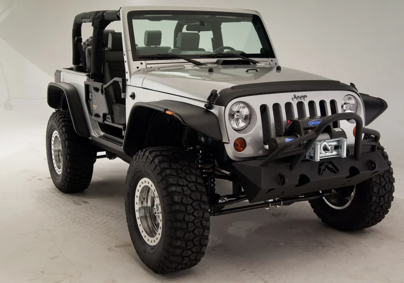 Fab Fours JK07-B1854-1 - Stubby & Specialty Front Bumpers