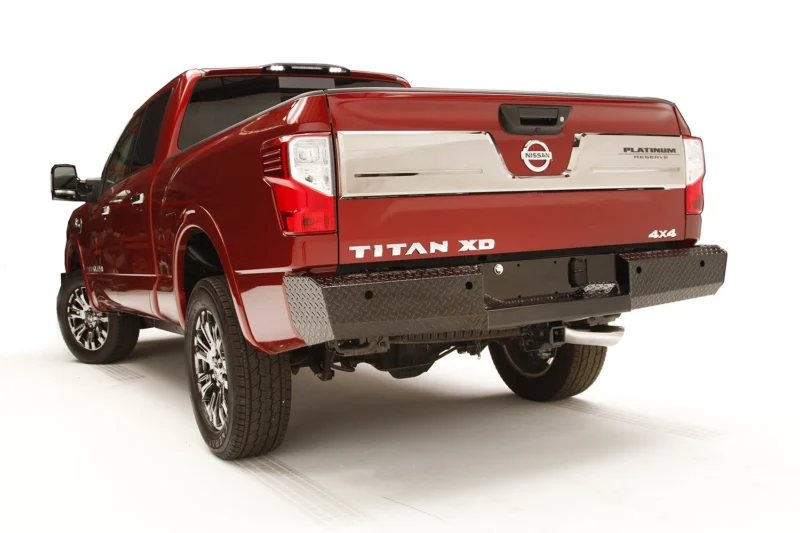 Fab Fours NT16-T3750-1 - Black Steel Rear Bumpers