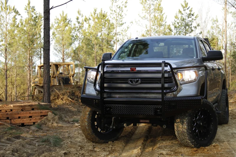 Fab Fours TT14-K2860-1 - Black Steel Front Bumpers