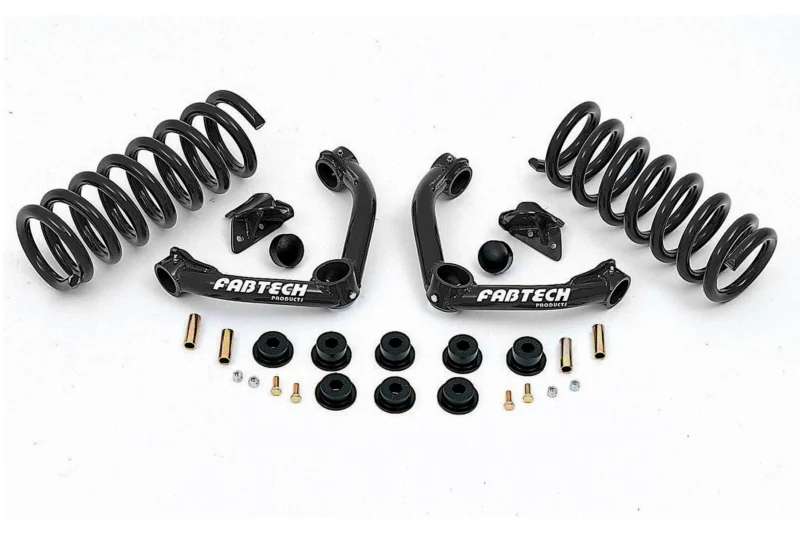 Fabtech FTS98100-2 - Coil Springs & Spacers, Black