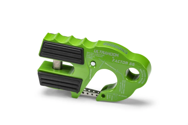Factor 55 00250-08 - UltraHook, Green, Powdercoat