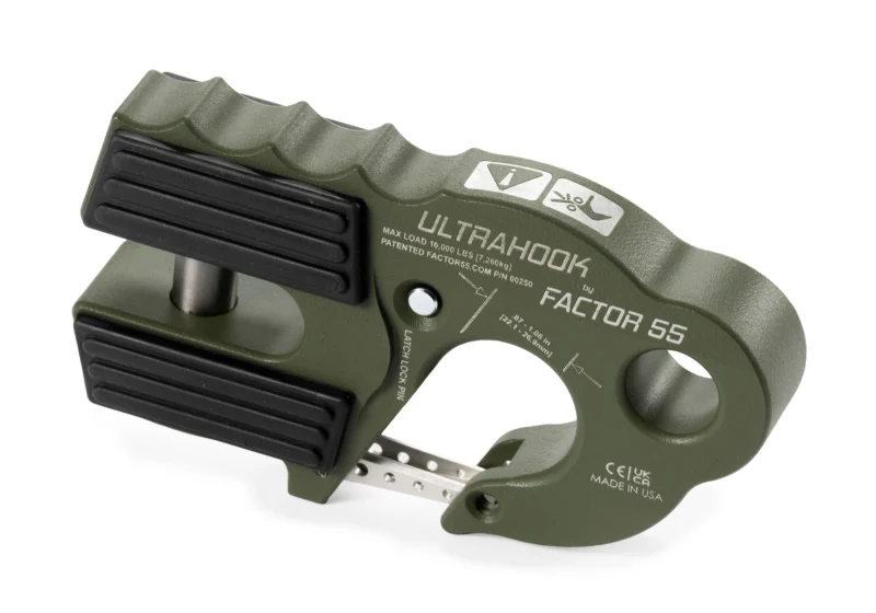 Factor 55 00250-14 - UltraHook, Od Green, Powdercoat