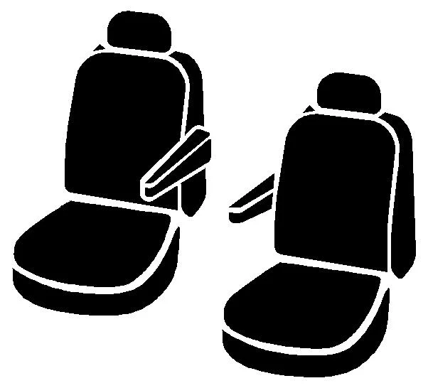 FIA DT77-37 BLACK - Dura-Tech Pro Seat Covers, DT Black, 1000 Denier Nylon