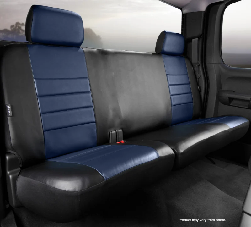 FIA SL62-67 BLUE - Leatherlite Simulated Leather Seat Covers, Crew Cab