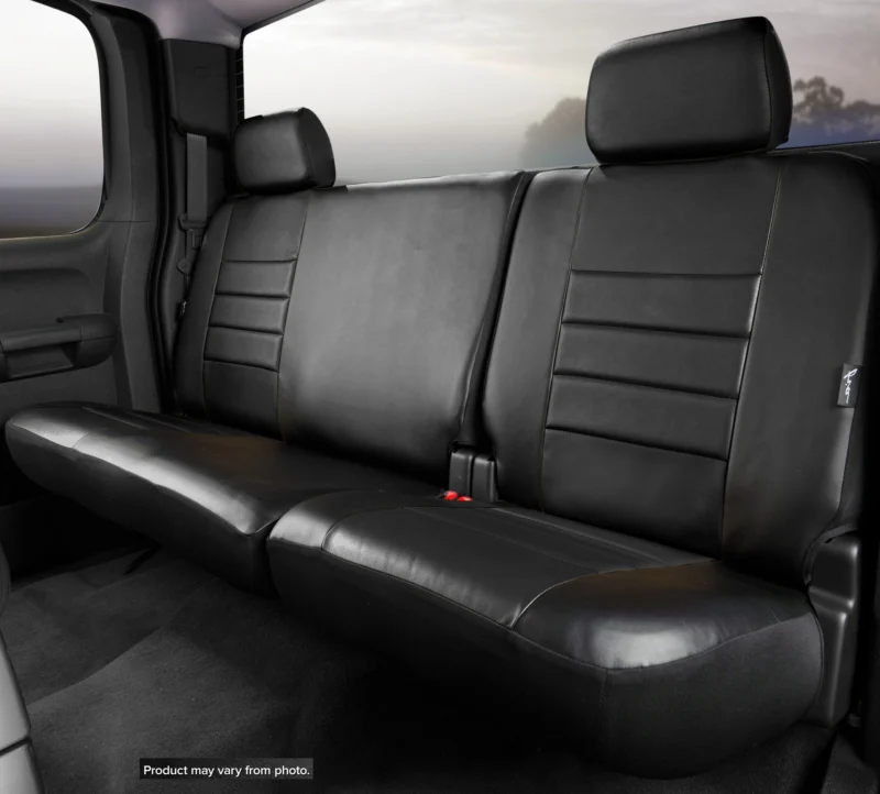 FIA SL62-93 BLK/BLK - Leatherlite Simulated Leather Seat Covers