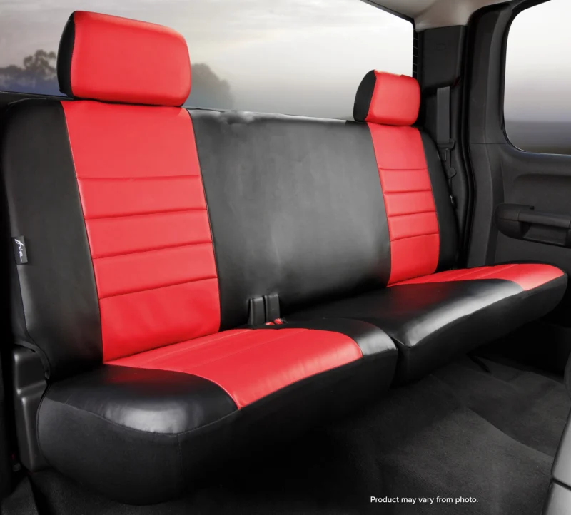 FIA SL65-3 RED - Leatherlite Simulated Leather Seat Covers