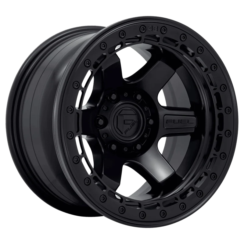 Fuel 1PC D12217858447 - Block Beadlock, Matte Black W/ M-black Ring, D122 Block Beadlock