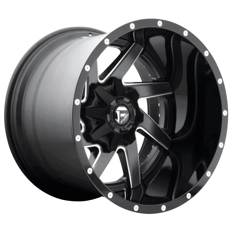 Fuel 1PC D265242017-43L - Renegade, Matte Black Milled, D265 Renegade