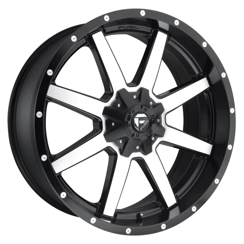 Fuel 1PC D53717909845 - Maverick, Matte Black Machined, D537 Maverick
