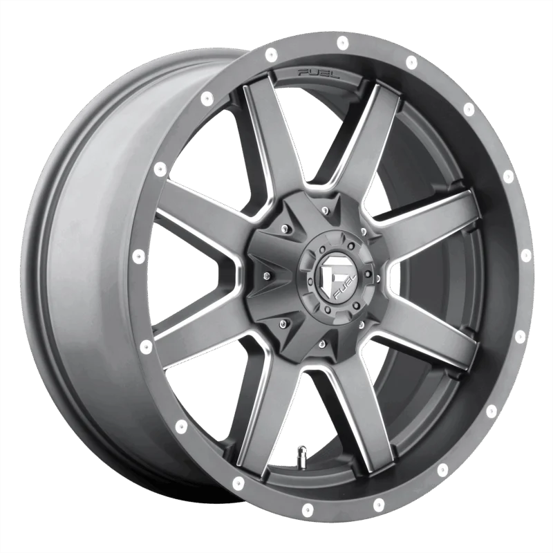 Fuel 1PC D54220907050 - Maverick, Matte Gun Metal Milled, D542 Maverick