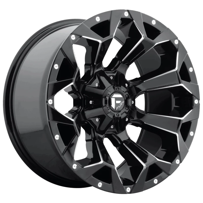 Fuel 1PC D57620907050 - Assault, Gloss Black Milled, D576 Assault