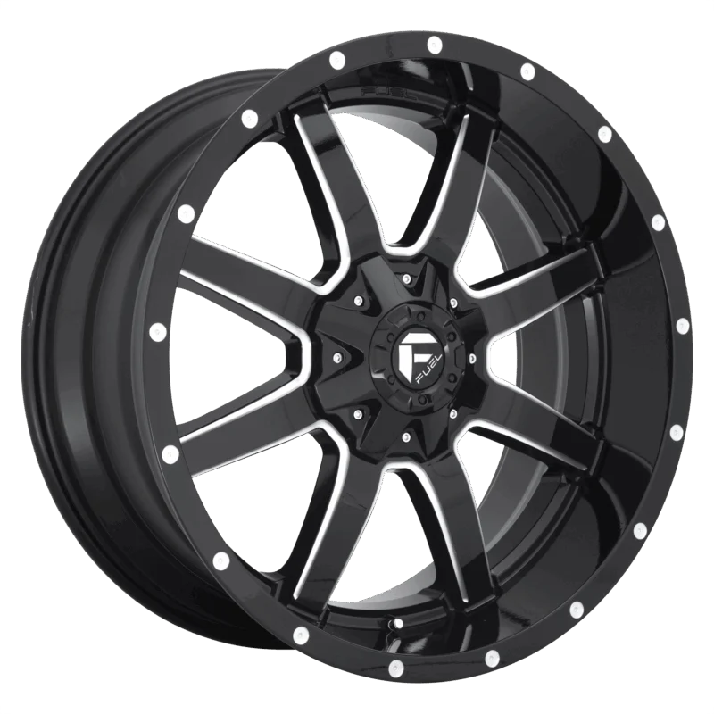 Fuel 1PC D61020000547 - Maverick, Gloss Black Milled, D610 Maverick