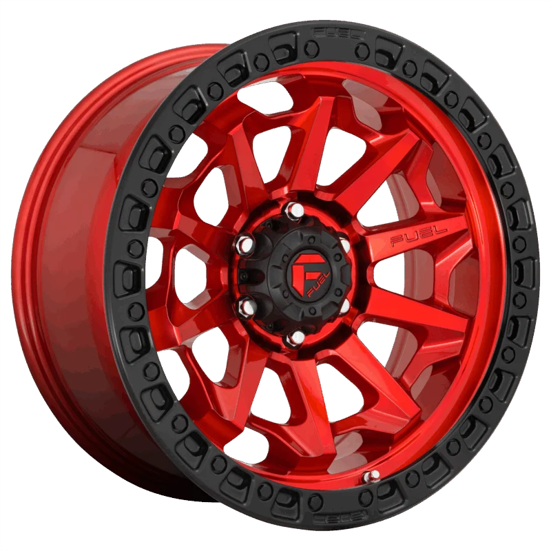 Fuel 1PC D69520908457 - Covert, Candy Red Black Bead Ring, D695 Covert