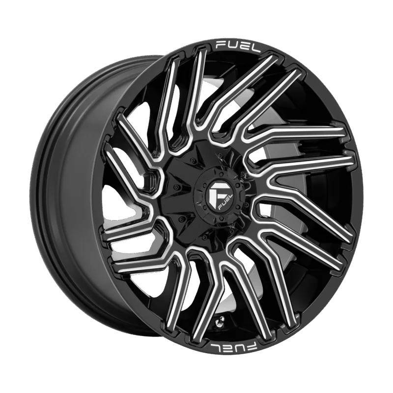 Fuel 1PC D77320002647 - Typhoon, Gloss Black Milled, D773 Typhoon