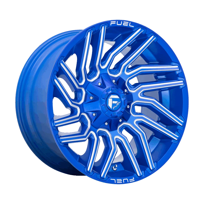 Fuel 1PC D77420908250 - Typhoon, Anodized Blue Milled, D774 Typhoon