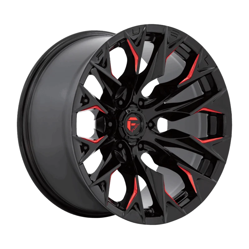 Fuel 1PC D82320008247 - Flame, Gloss Black Mill W/ Candy Red, D823 Flame
